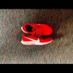 Orange Nike sneakers